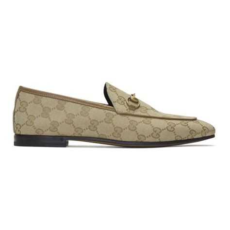 24s gucci beige loafers|Gucci wedge loafers.